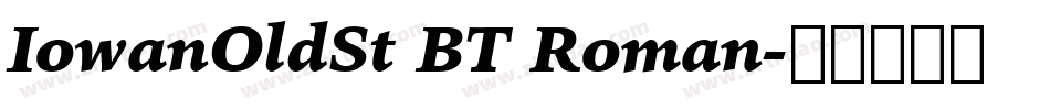 IowanOldSt BT Roman字体转换